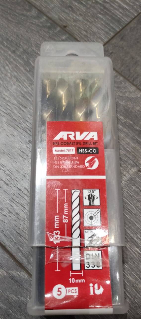مته کبالت سایز10 برند ARVA